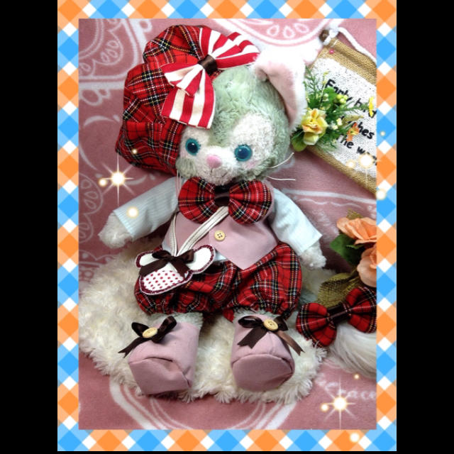 シェリーメイ ダッフィー ユニベア用コスチューム クリスマス ピンク 1432