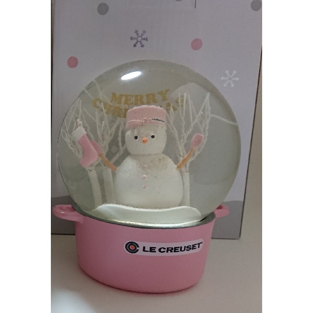 ルクルーゼ 2017年スノードーム ピンク ル・クルーゼ スノードーム ル