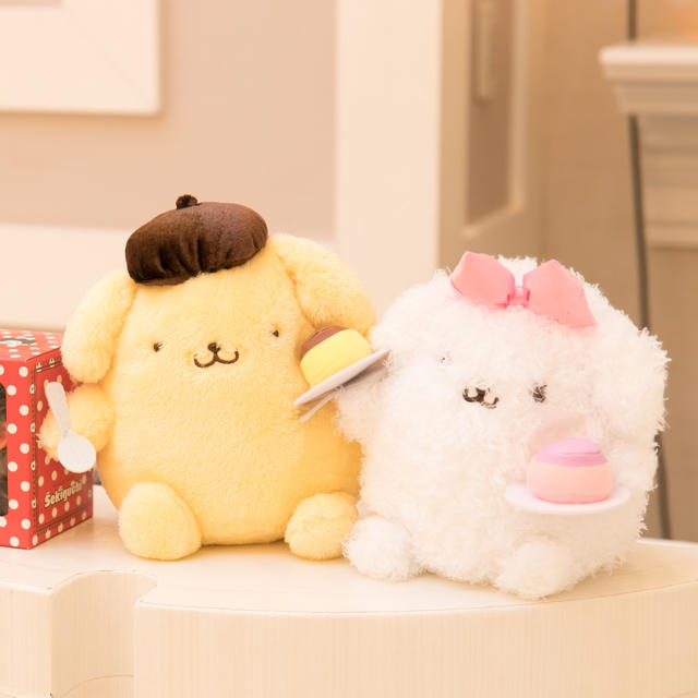 ポムポムプリン - ぬいぐるみセット♡ポムポムプリン＆マカロンの通販