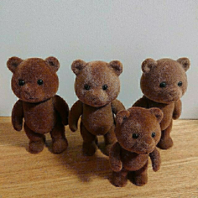 EPOCH - シルバニアファミリー ブラウン クマ 初期 セット 人形 男の子