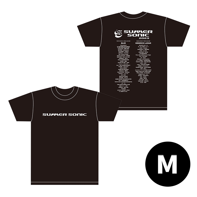 ロゴTシャツ （M）ブラック : SUMMER SONIC | HMV&BOOKS online - SS23132