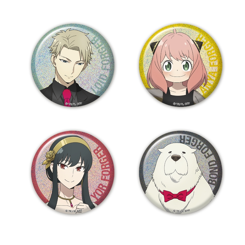 ホログラム缶バッジ（全4種のうちランダムで5個）【 SPY×FAMILY