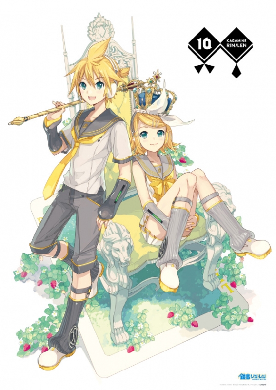 鏡音リン・レン 10th Anniversary B2タペストリー(A) : 鏡音リン・レン