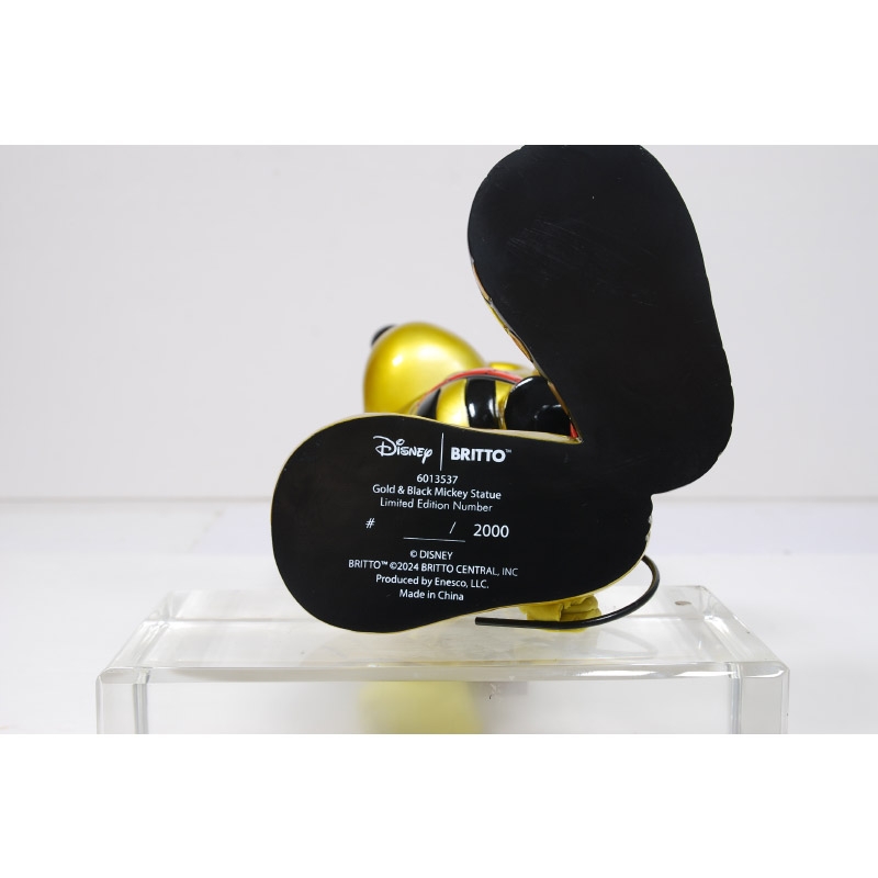 ゴールド＆ブラックミッキースタチュー 【Disney x BRITTO Limited