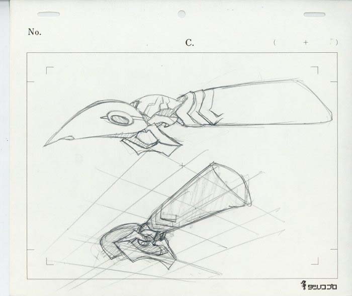 新世紀エヴァンゲリオン ラフ原画 初号機