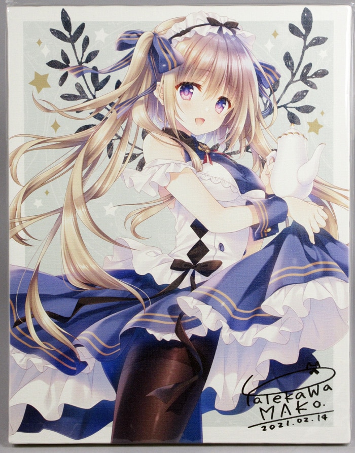 館川まこ 直筆サイン入りカラー複製イラスト