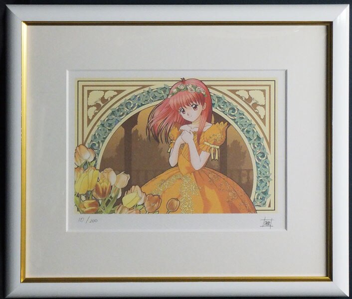 小倉雅史 直筆サイン入りカラー複製イラスト「ときめきメモリアル」