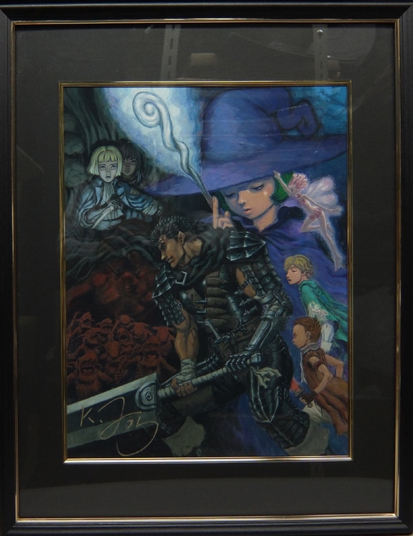 PG-3835]ベルセルク 直筆サイン入りカラー複製イラスト 三浦建太郎