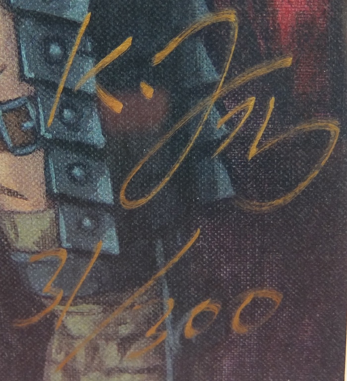 PG-4148]ベルセルク 直筆サイン入りカラー複製イラスト 三浦建太郎