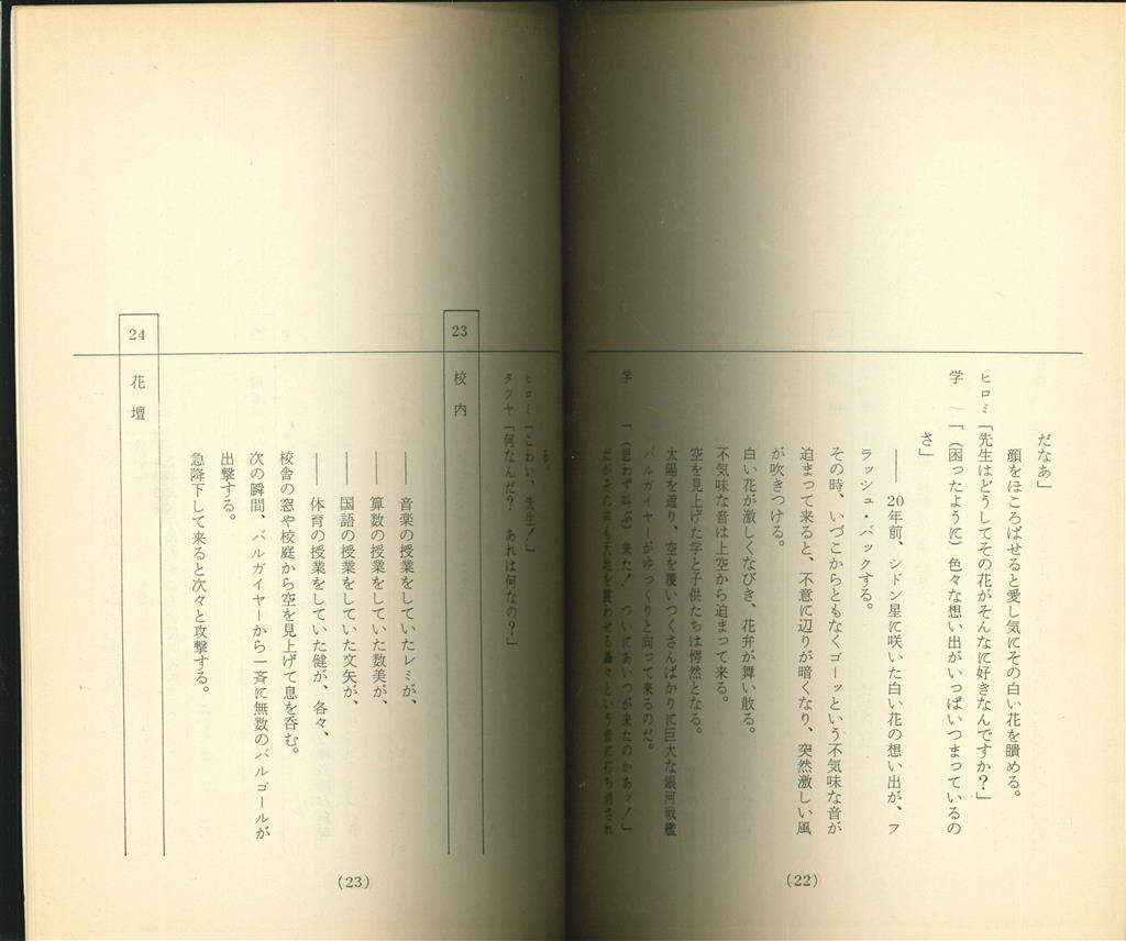 地球戦隊ファイブマン 第1・2話準備稿台本セット