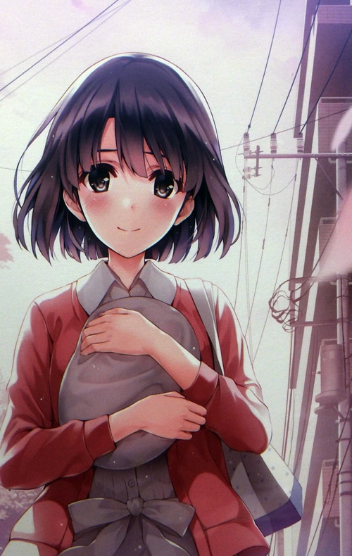 深崎暮人 直筆サイン入りカラー複製イラスト「冴えない彼女の育てかた♭」