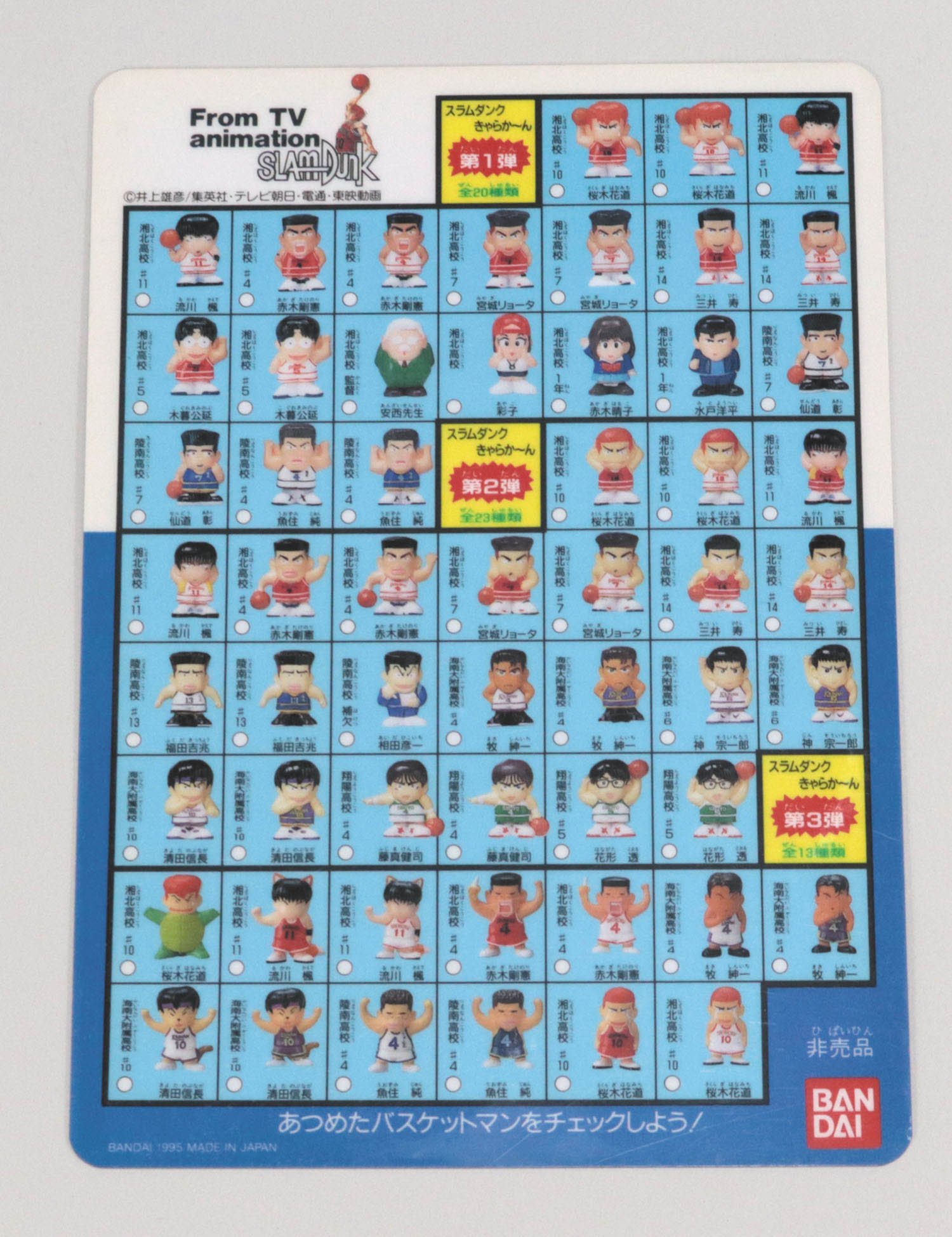 バンダイ スラムダンク きゃらかーんマスコット人形 第1弾全20種セット