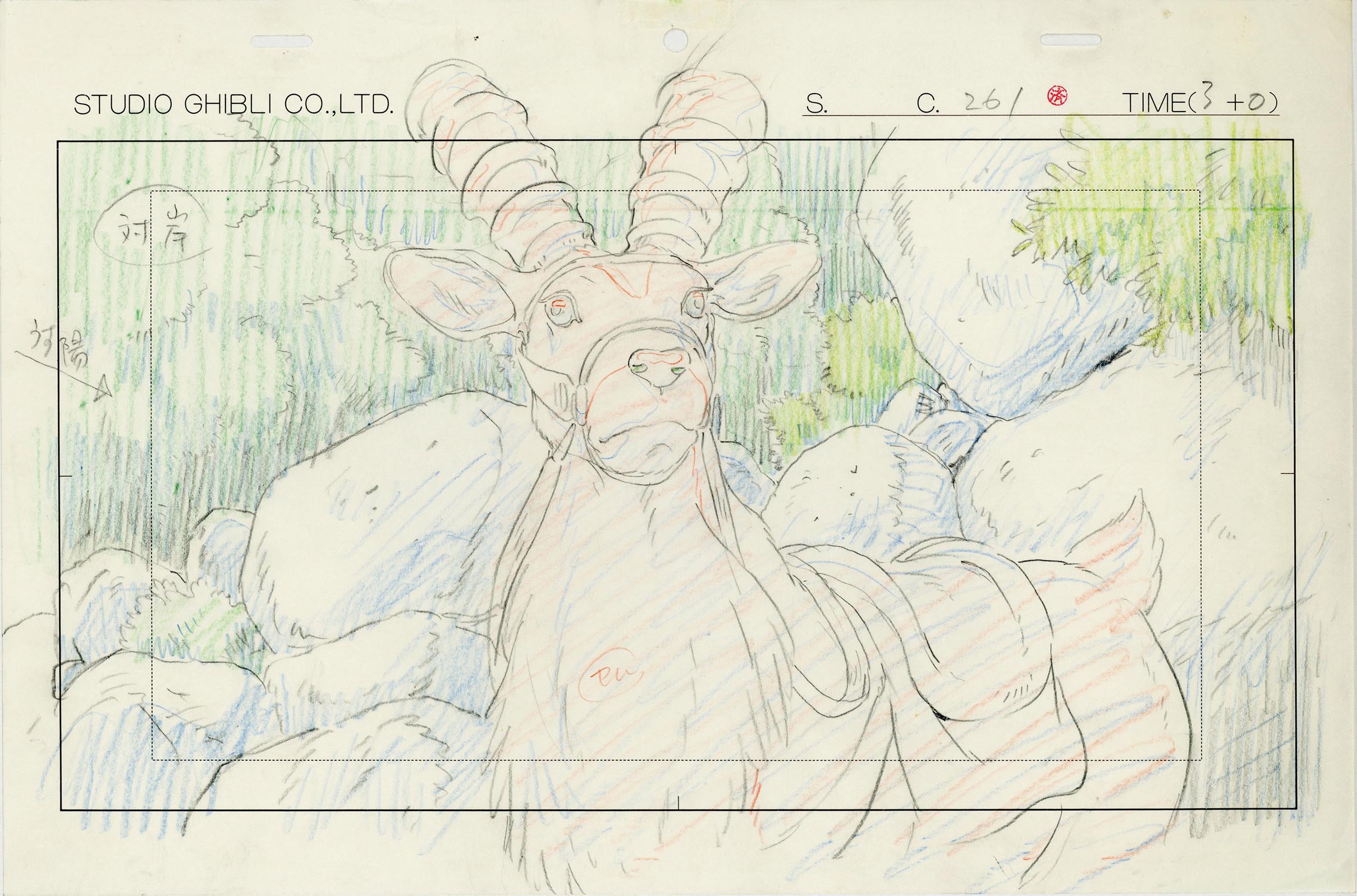 もののけ姫 レイアウト原図