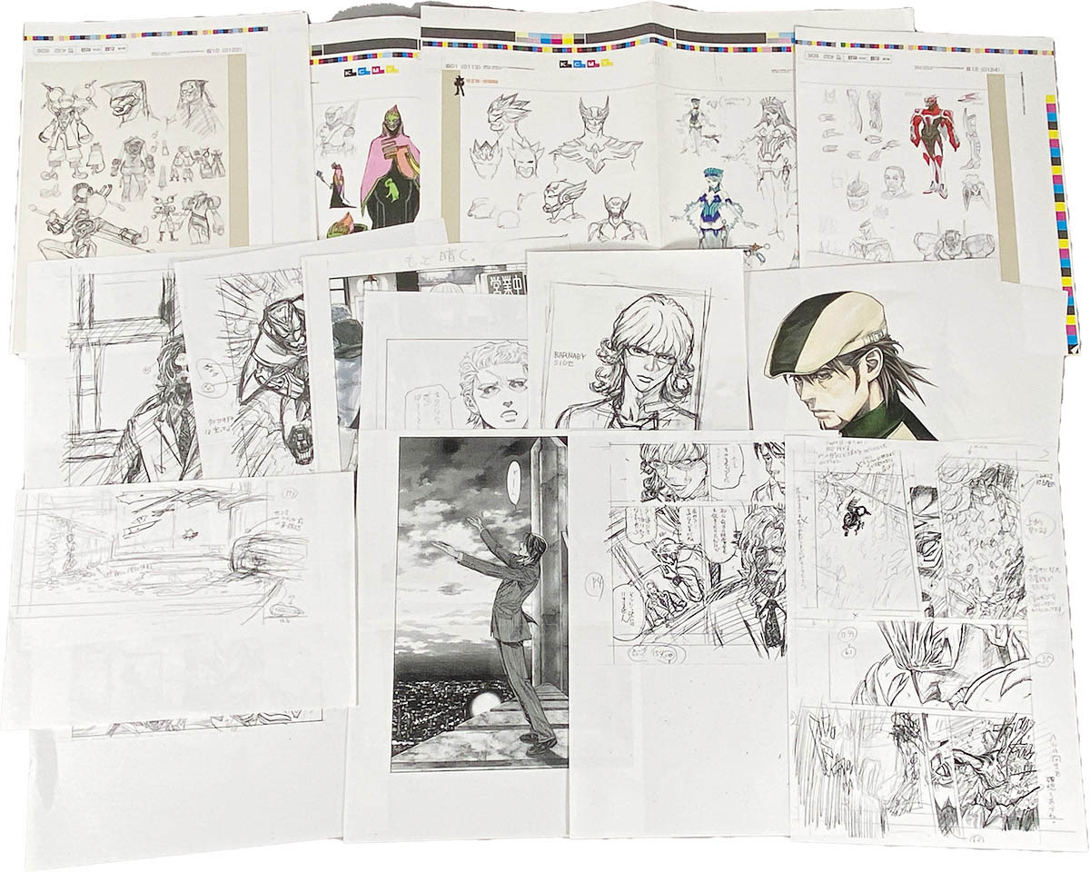 5052] 桂正和 コピー原稿12枚、色校正紙16ページ分