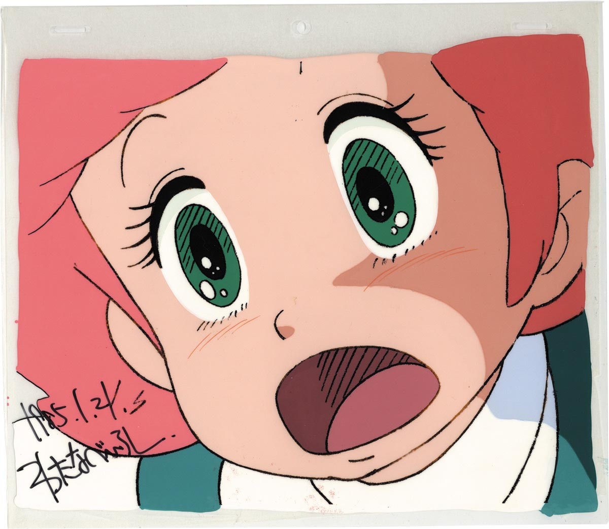 2208］ わたなべひろし 直筆サイン入りセル画「魔法のプリンセス