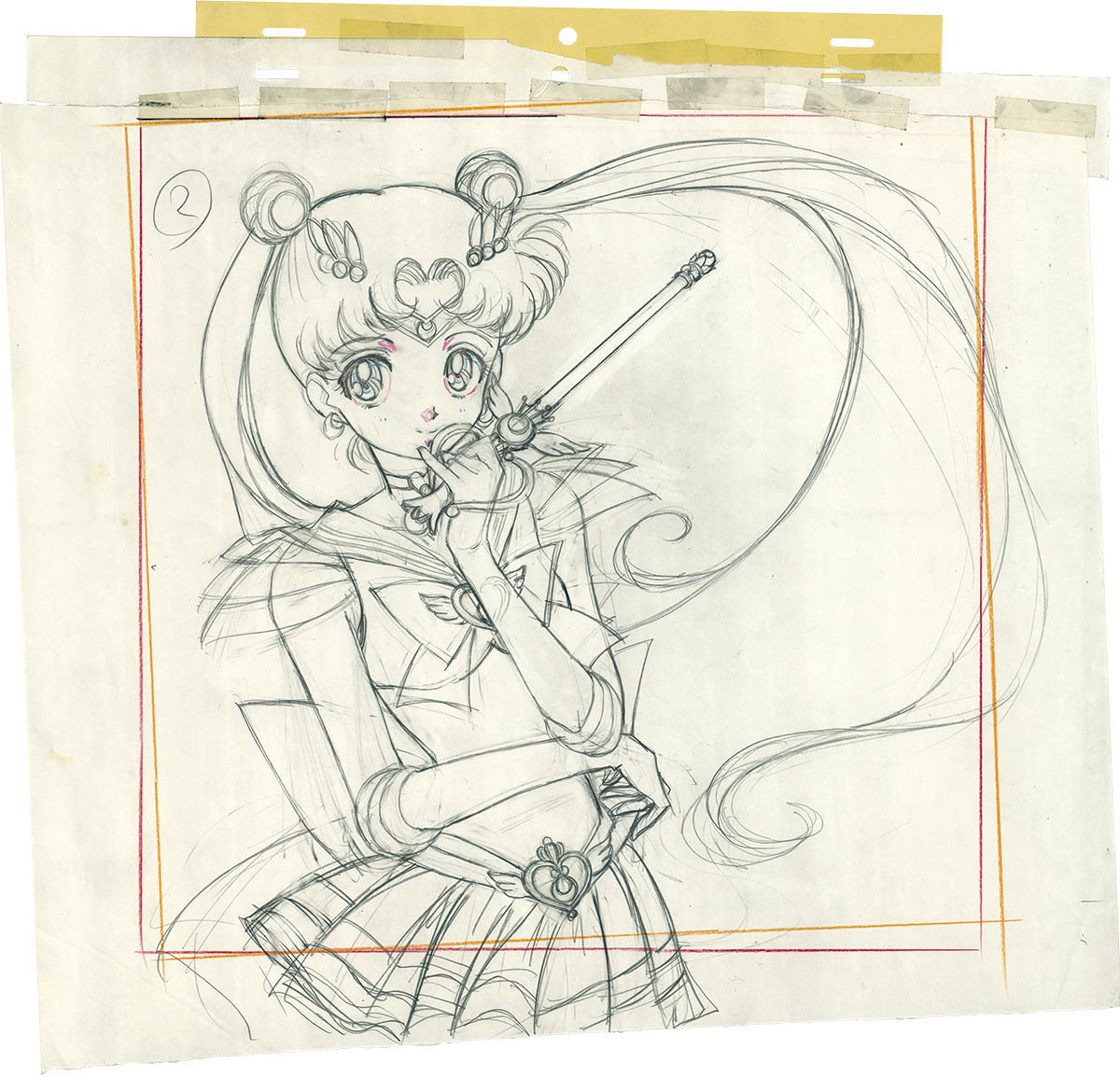☆ 貴重品セーラームーン ☆伊藤郁子直筆レイアウト修正画3点 セーラー