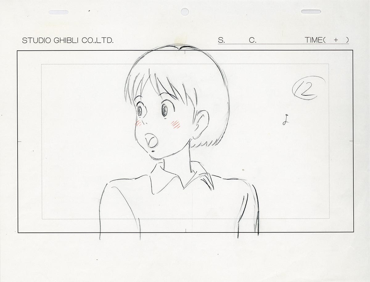 4161］ 耳をすませば ラフ原画