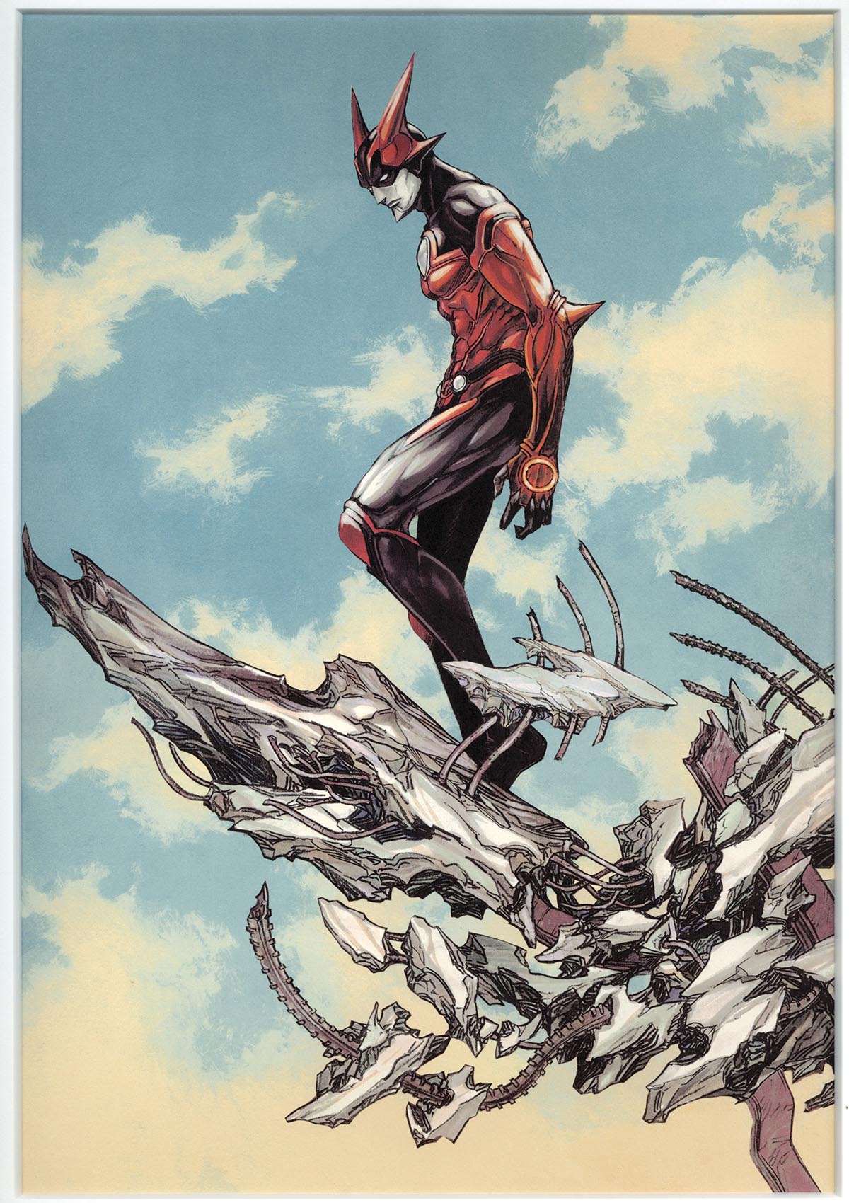 3159］ 桂正和 カラー複製イラスト「ZETMAN」