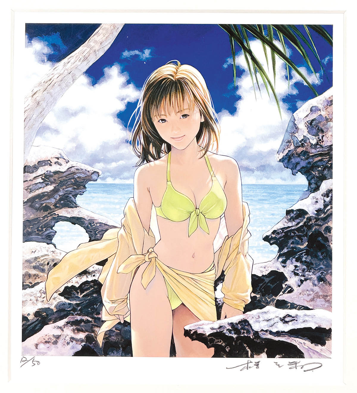 3569] 桂正和 直筆サイン入りリトグラフ「I”s」