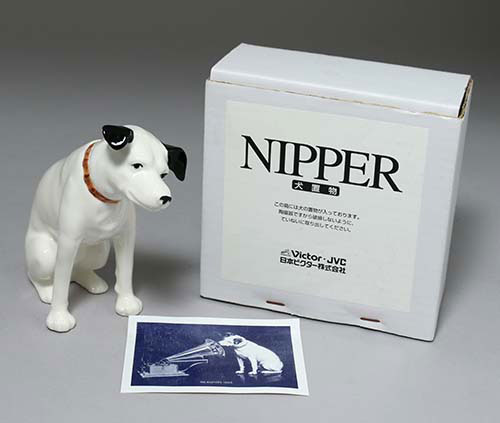 日本ビクター ニッパー犬置物№5箱付