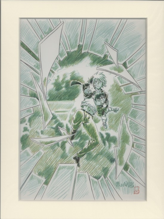 青山剛昌 カラー複製イラスト「名探偵コナン」