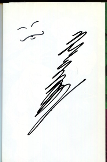 魔夜峰央直筆サイン本[妖怪学園ザビエル]