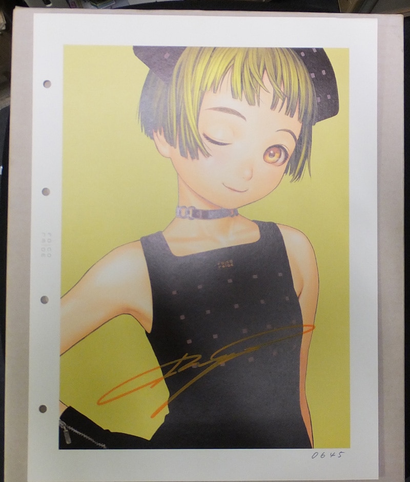 村田蓮爾 直筆サイン入りカラー複製イラスト付き本「村田蓮爾第3画集