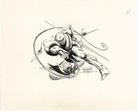 九里一平 直筆イラスト「宇宙の騎士テッカマン」