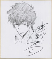 3111] 永野護 直筆色紙「重戦機エルガイム」ファンネリア・アム