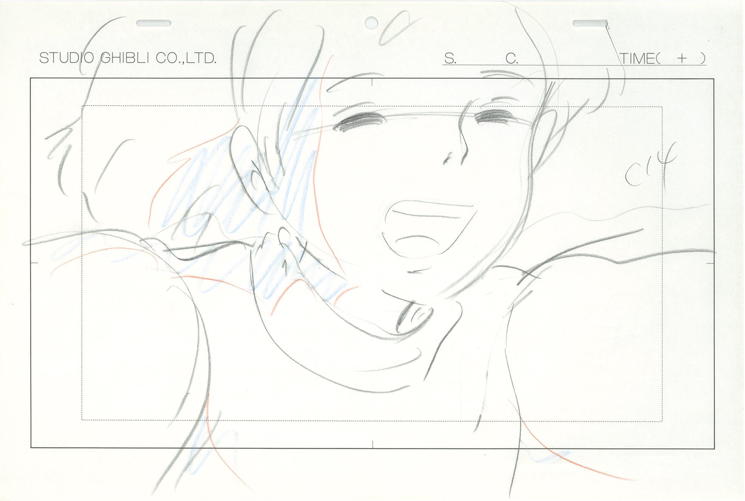 4158］ 天空の城ラピュタ ラフ原画 / 直筆:宮崎駿