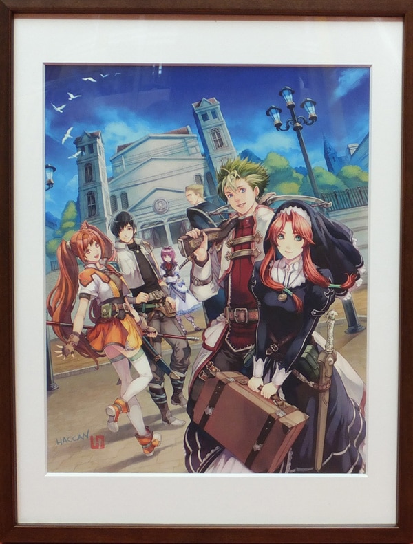 HACCAN 英雄伝説 直筆サイン入りカラー複製イラスト 空の軌跡/再会