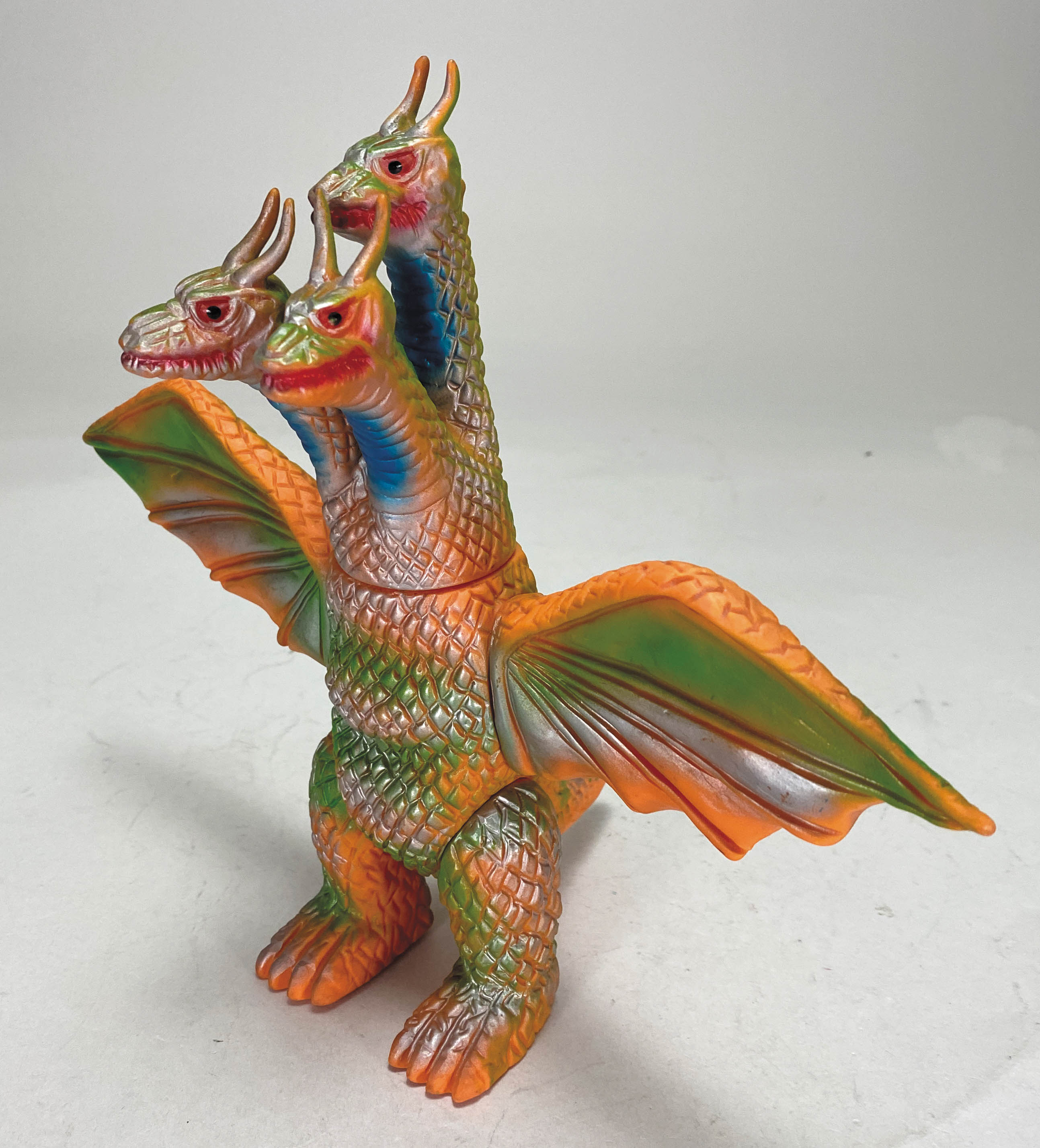 ブルマァク キングギドラ スタンダードサイズ 橙成型/緑/銀/青