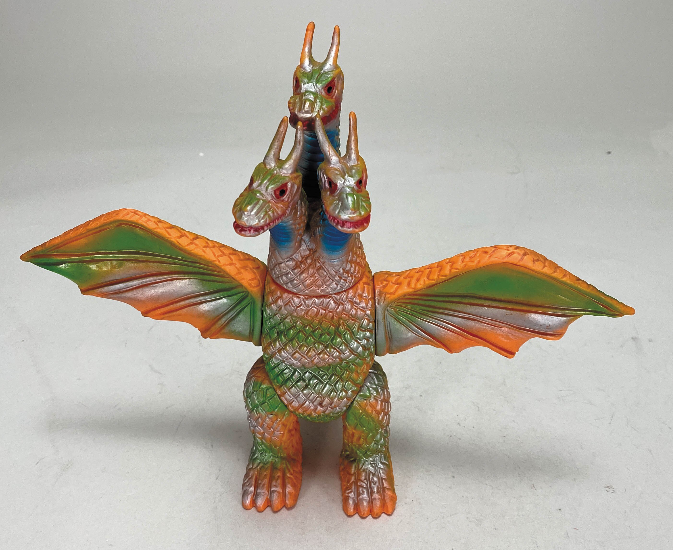 ブルマァク キングギドラ スタンダードサイズ 橙成型/緑/銀/青