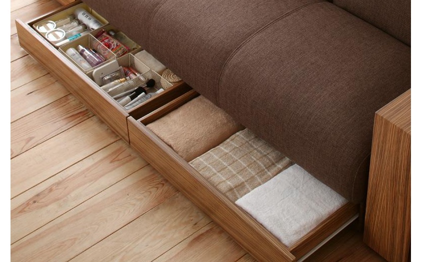 センターテーブル＆収納付きソファーベッド｜ハレノワ