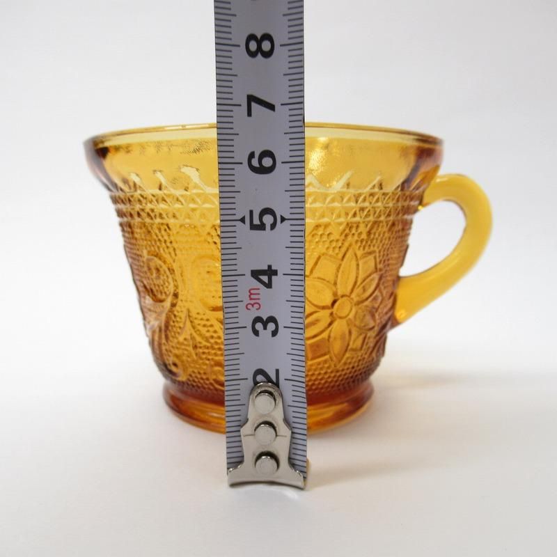 インディアナグラス アンバー サンドイッチパターン スナックセット