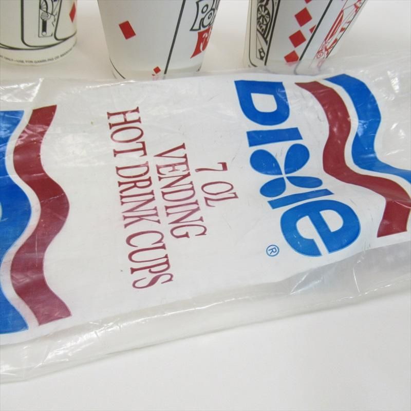 ヴィンテージ Dixie トランプ柄 紙コップセット デッドストック