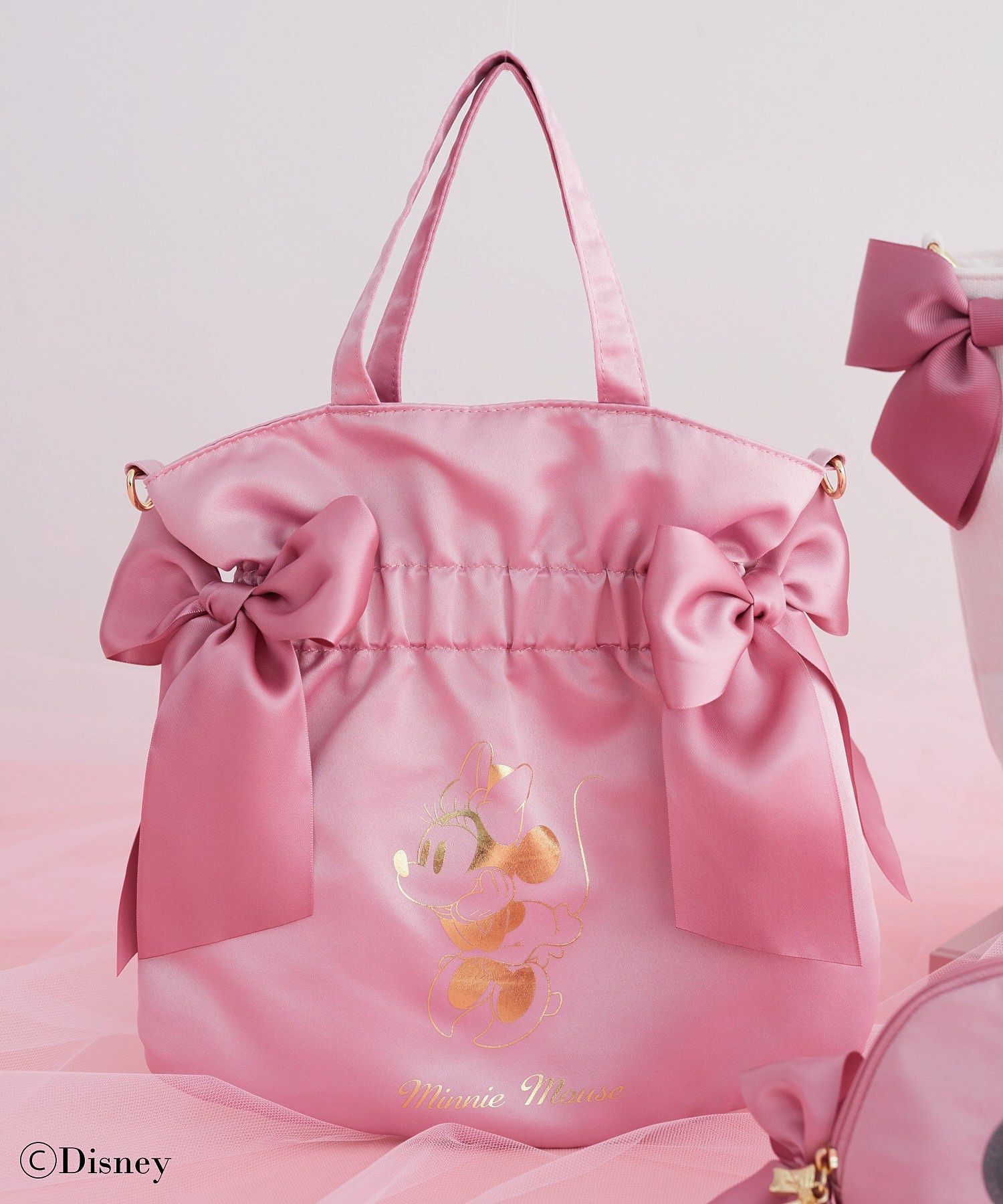 Minnie Mouse/ダブルリボン2Wayトート/Maison de FLEUR（メゾン ド