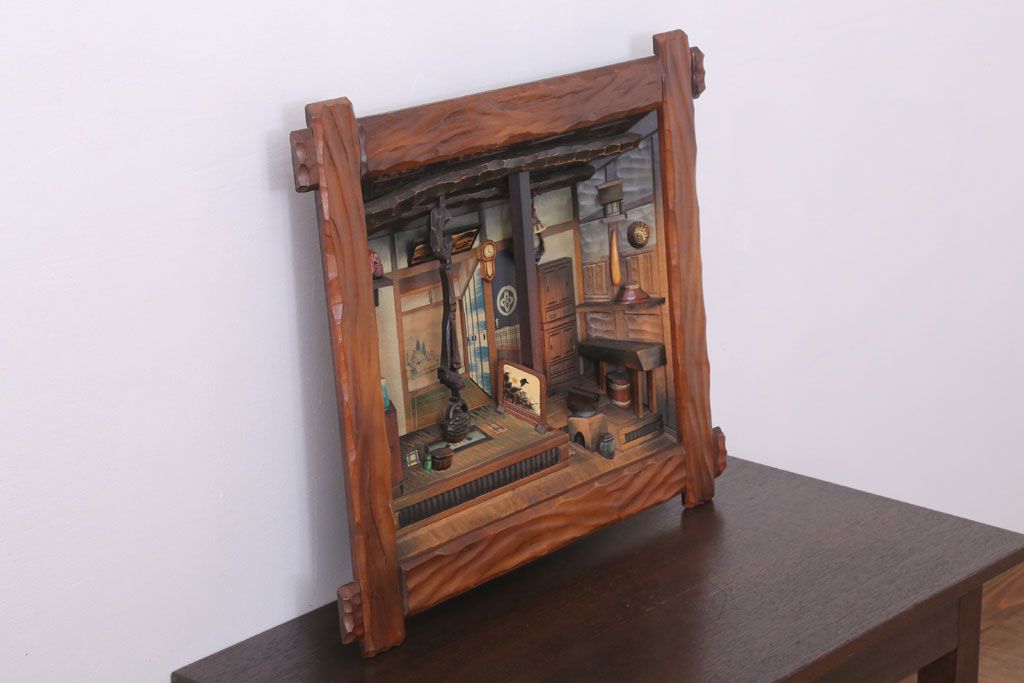 公式】アンティーク家具ラフジュ工房商品詳細ページ民芸品 遠近法応用