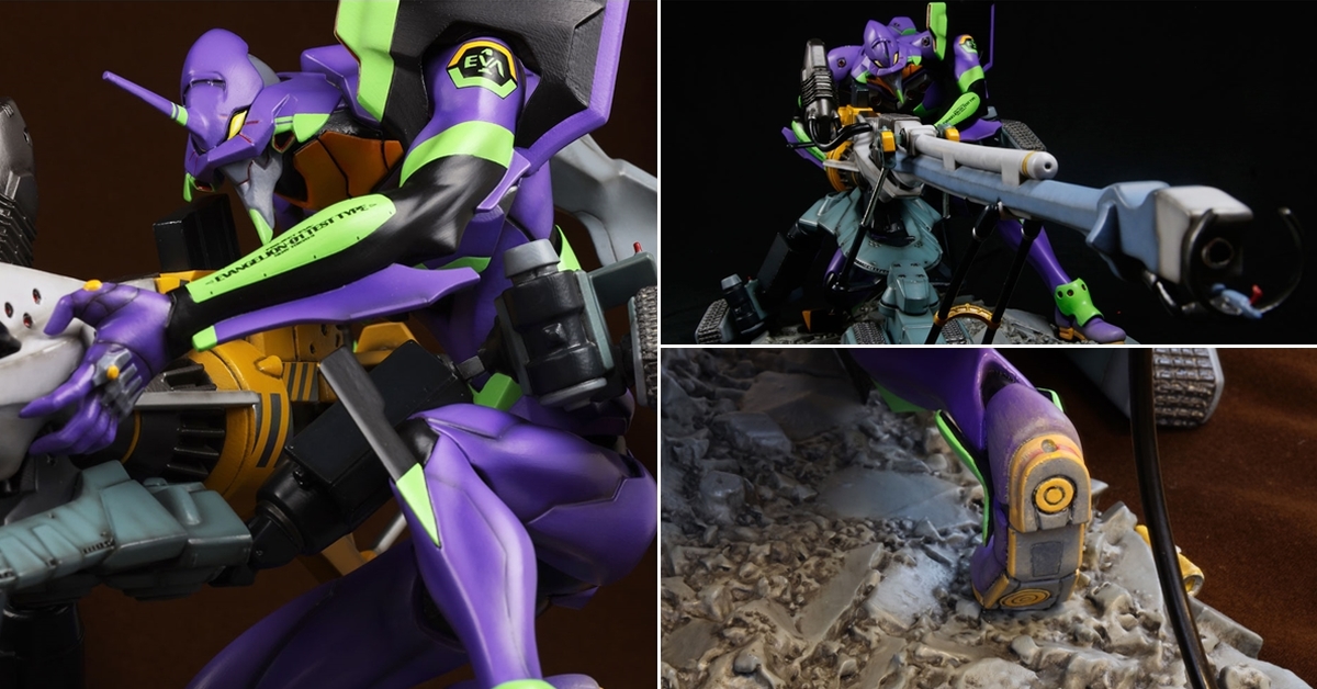 海洋堂「EVANGELION Movie Scene STATUE 新劇場版：序初號機」大魄力80