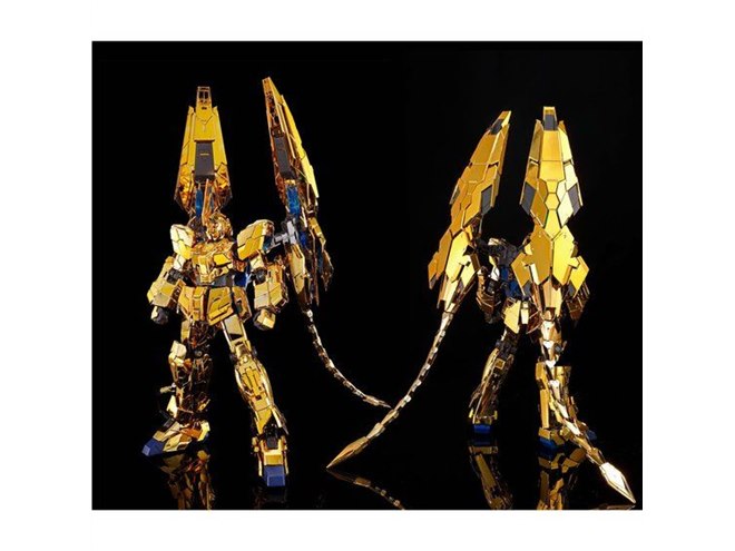 ゴールドメッキ加工の「RG ユニコーンガンダム3号機 フェネクス