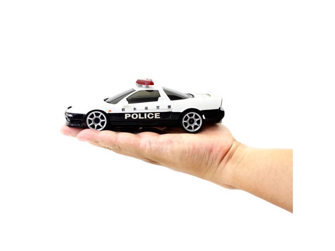 赤色警告灯が光るパトカー/消防車の電動RC、京商「ファーストミニッツ