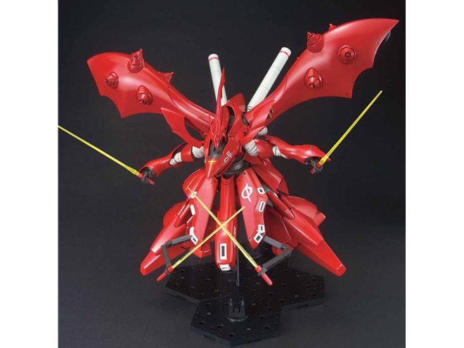 左右幅約40cmのガンプラ「HGUC 1/144 ナイチンゲール」最新の製品画像