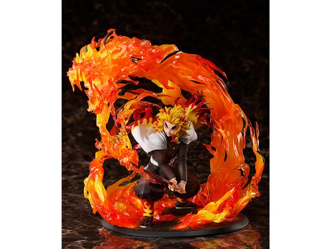 鬼滅の刃」奥義を放つ煉獄杏寿郎が1/8フィギュア化、灼熱の炎を