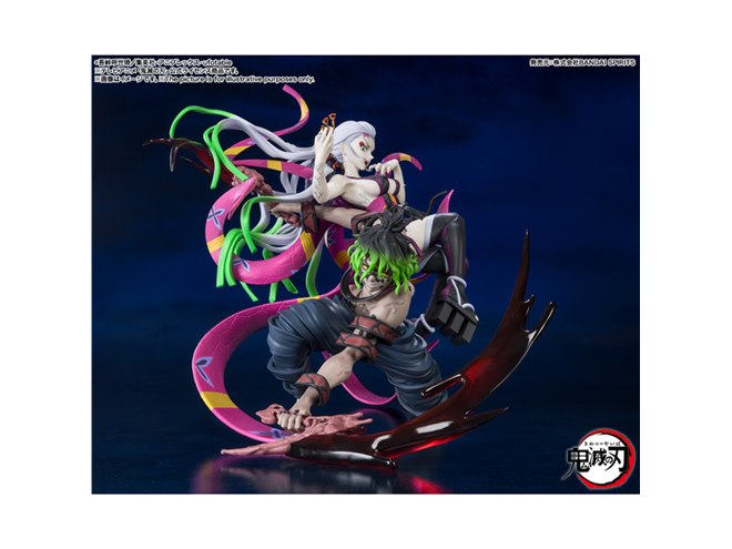 鬼滅の刃」堕姫＆妓夫太郎がセットで立体化、飛び血鎌はクリアパーツで