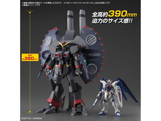 HGガンプラ「デストロイガンダム」発売日が明らかに、全高約390mmの