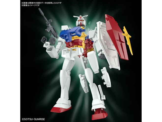 1980年発売の“初代ガンプラ”「1/144 ガンダム」がリバイバルキットに