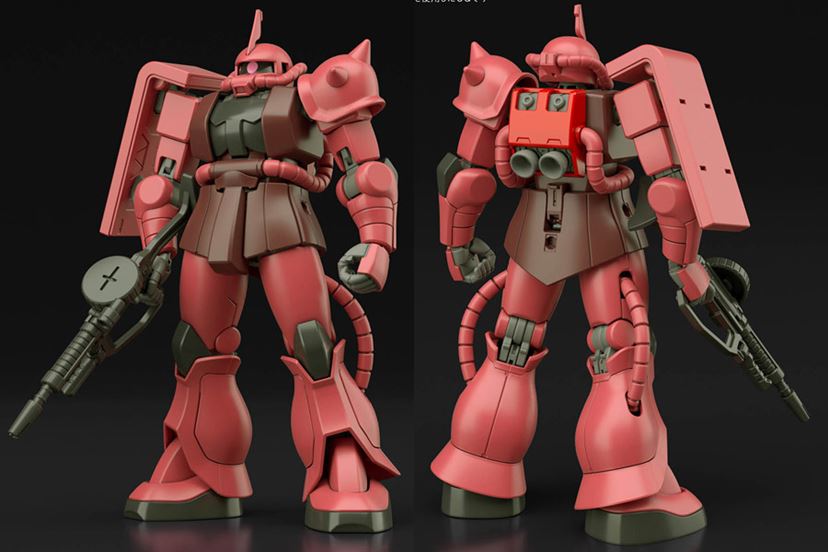 赤い彗星”がHG最新技術でリバイブ！ ファーストの「シャア専用ザクII