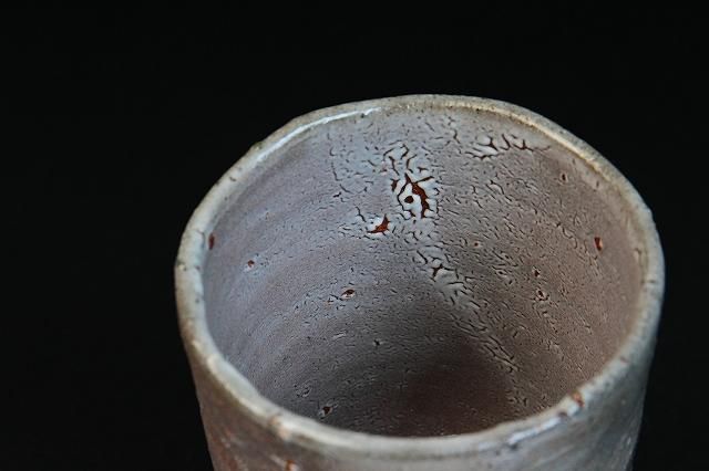 中川自然坊 「 絵唐津湯呑 」 中川恭平極箱 切立 - レトロ ＆アート