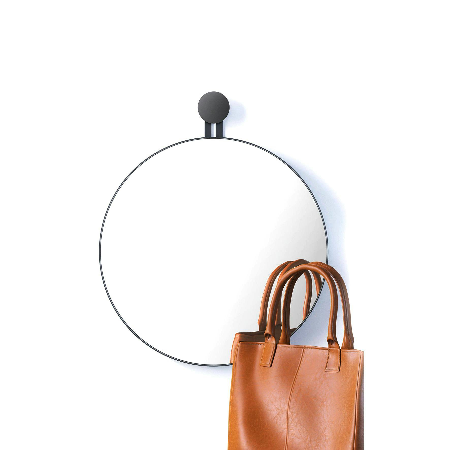 ウォールミラー(ラウンドタイプ) マットブラック｜ZACK 50640 MORMA