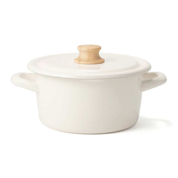 富士ホーロー コットン ホーロー キャセロール 18cm IH対応 CTN-18W